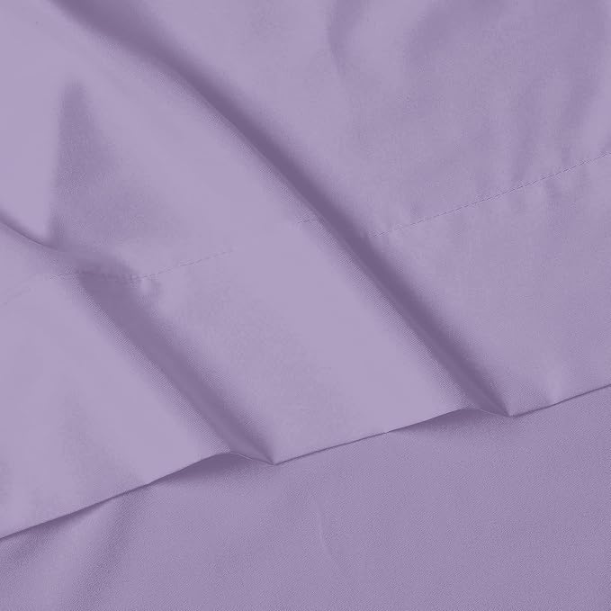 Elegant Comfort Luxury Soft 1500 Premier Hotel Quality 4-Piece Sheet Wrinkle and Fade Resistant Bedding Set, Deep Pocket up to 16inch, Queen, Lavender