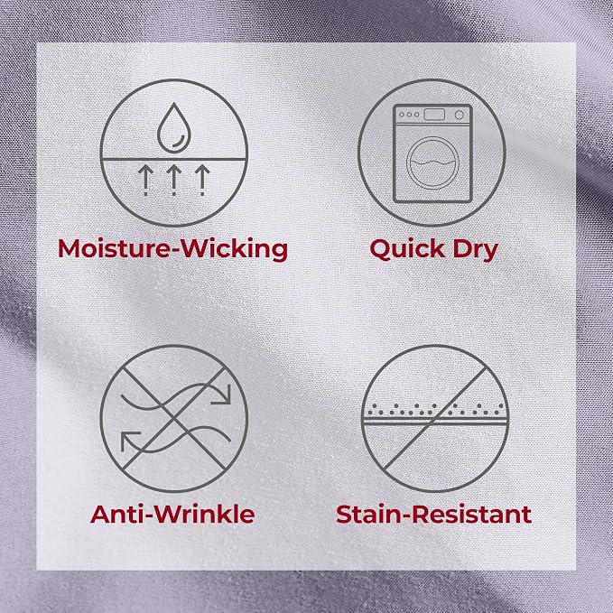 Mellanni Split King Sheets Set - 5 PC Iconic Collection Bedding | Hotel Luxury, Extra Soft, Cooling Bed Sheets - Wrinkle, Fade, Stain Resistant (Split King, Lavender)