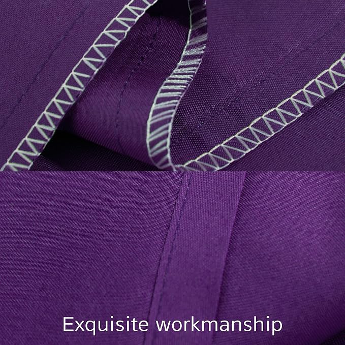 NTBAY Queen Egyptian Cotton Sateen Pillowcases, Set of 2, Purple | 500 Thread Count Egyptian Cotton Sateen with Envelope Closure, 2 Pack 20 x 30 Inch Pillowcases, Insert Not Included