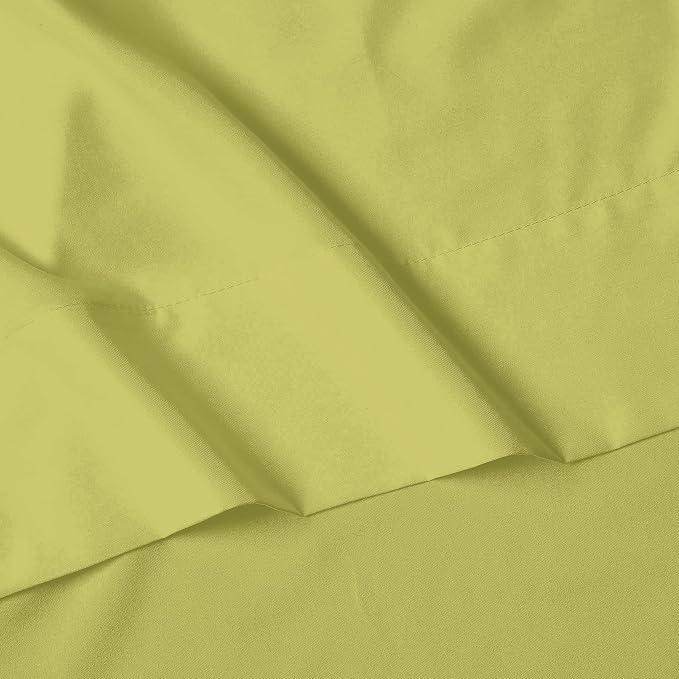 Elegant Comfort Luxury 1500 Premium Hotel Quality Microfiber 4-Piece Sheet Set - Wrinkle Resistant, All Around Elastic Fitted Sheet, Deep Pocket up to 16", Twin/Twin XL, Pistachio Green