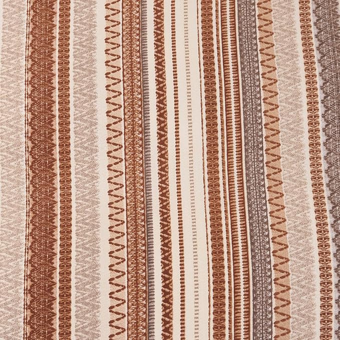 Striped Queen Comforter Set Boho Soft 3 Pieces Chic Vintage Boho Print Bohemian Comforter for All Seasons Luxury Warmth Comfy Breathable with 2 Pillowcases