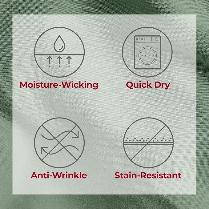 Mellanni Iconic 4-Piece, Ultra Soft Sheet Set (King, Sage) | 10M+ Sleepers. Lab-tested: Sleeps Cool, Stays Bright, Strong, Smooth. Good Housekeeping Best Bedding, 7 yrs running.