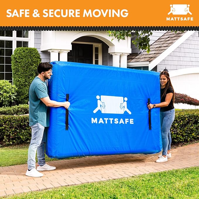 Nordic Elk California Cali King Mattress Bags for Moving Storage, Bed Cover | 8 Heavy-Duty Reinforced Handles, Extra Strong Zipper, Reusable Cal Bed Protector, Built to Last