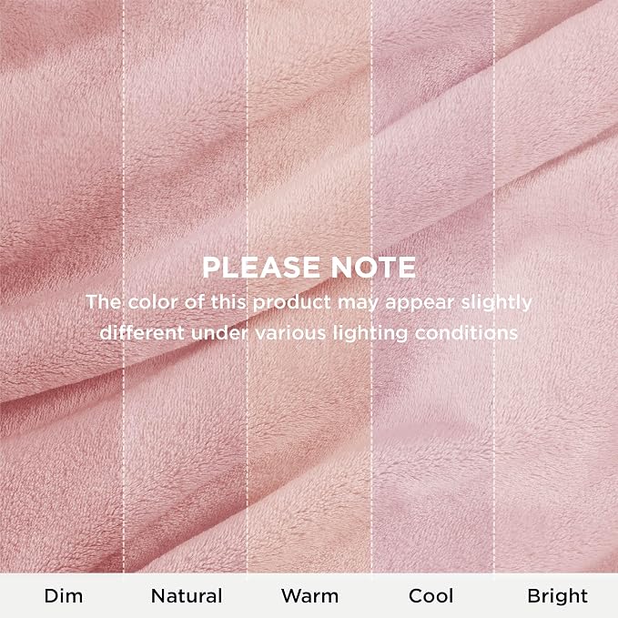 Bedsure GentleSoft Pink Fleece Throw Blanket for Couch - 300GSM Cozy Soft Blankets for Women, Cute Small Fleece Throws for Girls, Pink Home Decor Gifts, 50x60 Inches (Pack of 3)