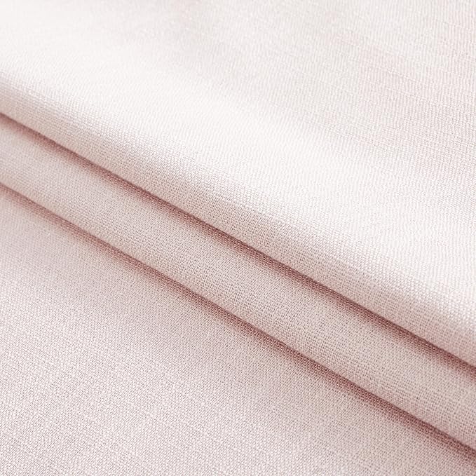 WEST LAKE Pink Bailey Pinch Pleated Blackout Curtains 84 Inches Long | Modern Textured Drapes with Backtabs Hooks,Thermal Insulated Window Treatment for Bedroom Living Room,60"Wx84"L,1 Panel