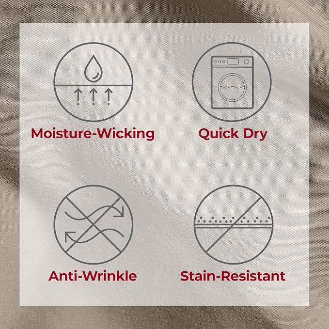 Mellanni Iconic 3-Piece, Ultra Soft Sheet Set (Twin XL, Tan) | 10M+ Sleepers. Lab-tested: Sleeps Cool, Stays Bright, Strong, Smooth. Good Housekeeping Best Bedding, 7 yrs running.