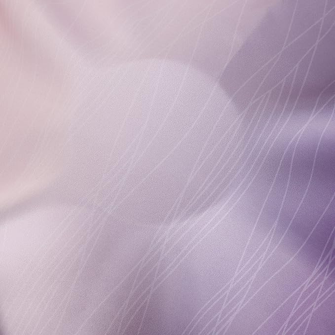 Pink and Purple Ombre Blackout Curtains for Girls Bedroom 90 Inches Long | Estelar Textiler Kids Living Room Curtains,Thermal Insulated, Energy Saving Gradient Grommet Drapes,52Wx90L Inch, 2 Panels