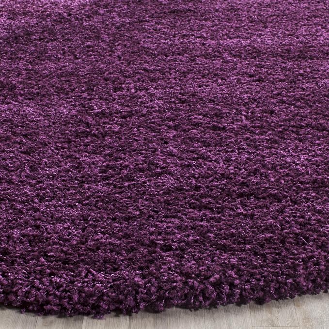 SAFAVIEH California Shag Collection Runner Rug - 2'3" x 21', Purple, Non-Shedding & Easy to Clean, Ultra Plush Thick Pile, Ideal for Hallway, Foyer, Entryway, Bedroom (SG151-7373)