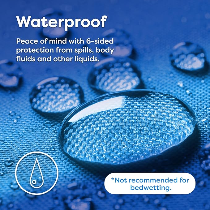 HOSPITOLOGY PRODUCTS Zippered Mattress Encasement - Sleep Defense System - Twin XL - Waterproof - Stretchable - Low Profile 9" Depth - 38" W x 80" L