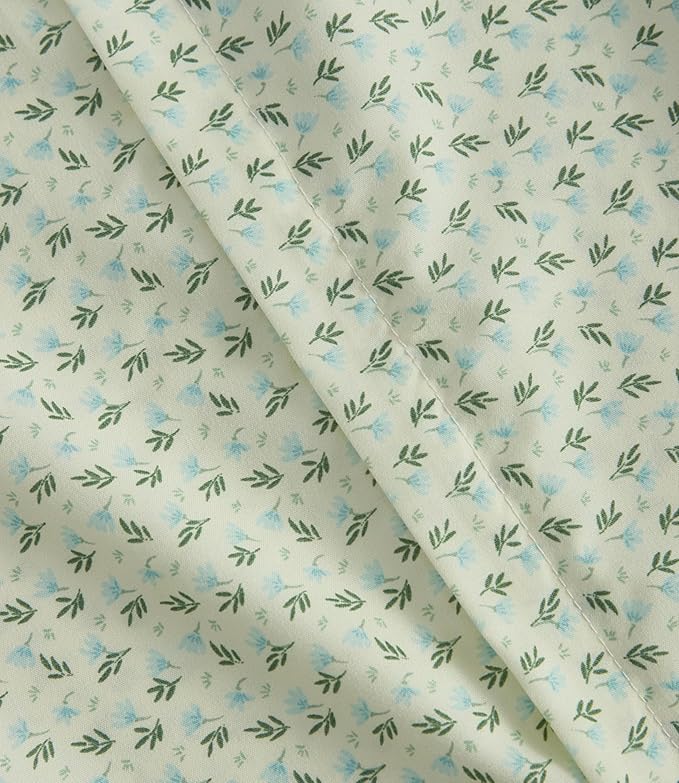 Duvet Cover Full Size - Floral Duvet Cover - 3 Piece - Blue Garden | Soft Floral Duvet Cover 80 x 90 with 2 Pillow Shams, Zipper Closures & Ties, Floral Bedding for Women, Men, Kids & Teens