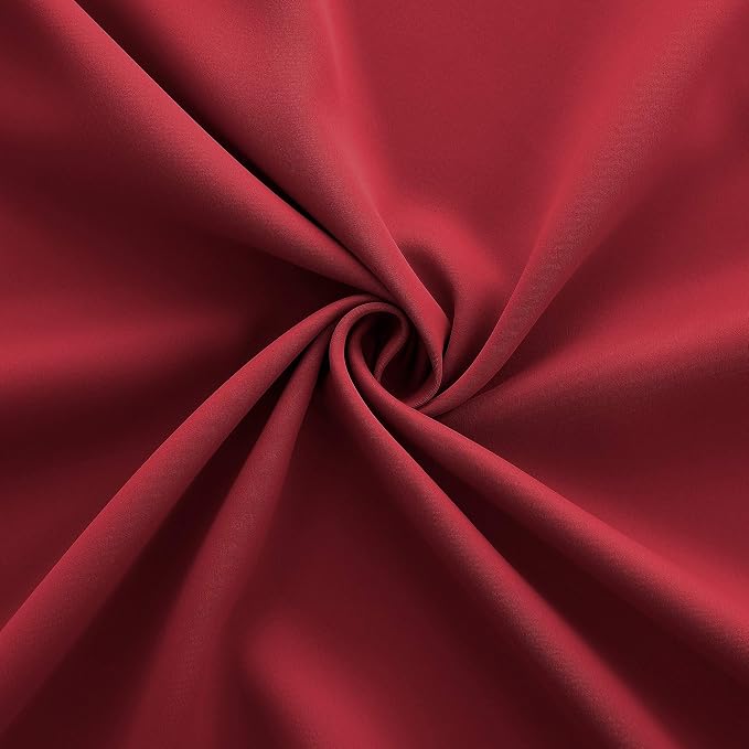KOUFALL Red Room Darkening Blackout Curtains 63 Inch Length for Dining Room 2 Panels Set Thermal Light Blocking Curtains for Living Room Boys Bedroom Kid Gamer 63 Long
