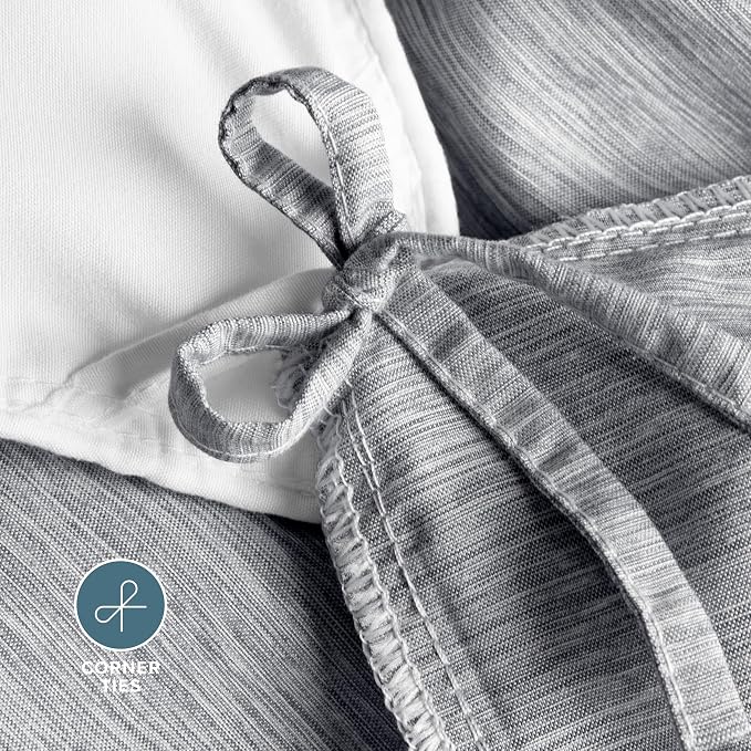 Bare Home Duvet Cover Set (Oversized King, Heathered Charcoal) | 1800 Ultra-Soft, Lightweight, Cooling, Breathable, Premium, All-Season