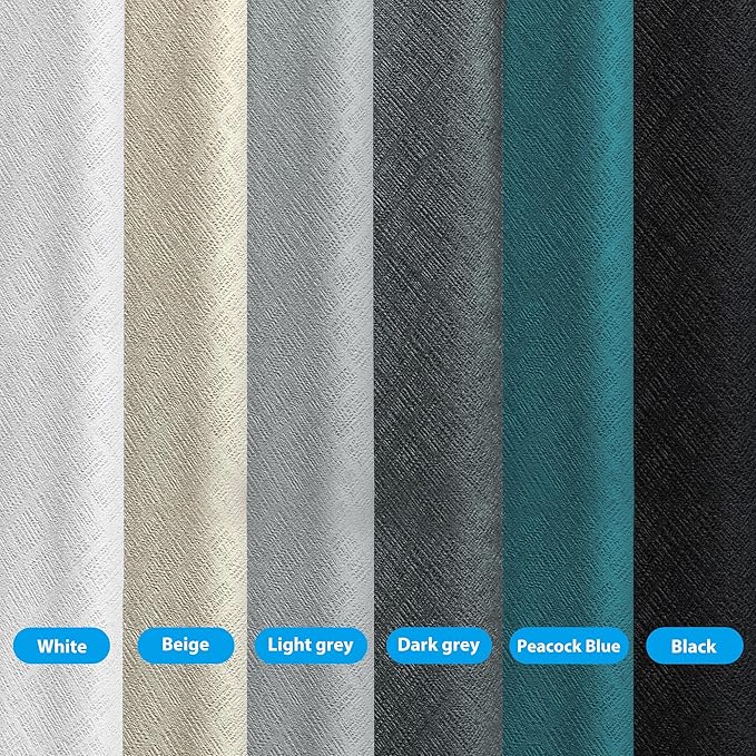 MaKefeile Room Divider Curtains Total Blackout Privacy Curtain Panel Room Thermal Insulated Noise Reduction Curtains for Bedroom Window Living Room Ceiling Track Curtain W 10 ft × H 9 ft Grey