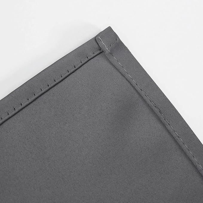 Grey Blackout Curtains 34 x 54 Inch Length/Set of 2 Curtain Panels/Thermal Insulated Room Darkening Blackout Curtains for Bedroom