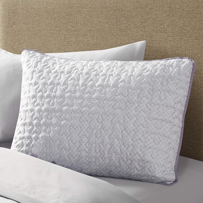 Comfort Spaces Bedspread Coverlet Set, Twin/Twin XL, 2 Piece, Grey/Purple | All Season, Microfiber, Classic Layered Look for Any Bed, Floral Pattern, Reversible, Lightweight, OEKO-TEX Certified