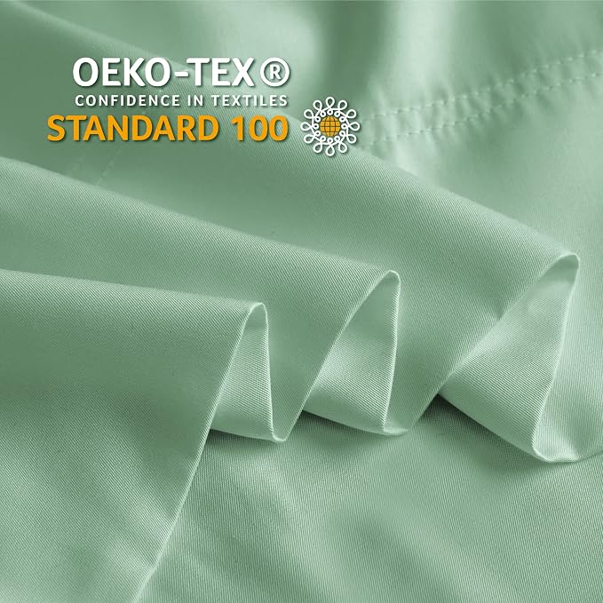 BEDELITE King Pillow Cases Set of 2, Rayon Derived from Bamboo, Mint Green | Cooling and Breathable Pillow Cover for Hot Sleepers & Night Sweats, Silky Soft Cozy, Envelope Closure, 20x36 Inches