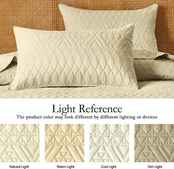 akkialla Full/Queen Size Quilt Bedding Set,Butter Yellow Lightweight Microfiber Soft Bedspread,Modern Style Geoetric Pattern Coverlet Set for All Seasons,3 Piece(1 Quilt,2 Pillow Shams)