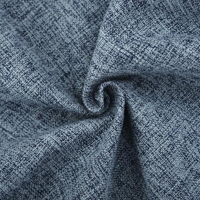 HPUK Throw Pillow Covers 18x18, Set of 2, Blue Solid Couch Pillow Covers | Polyester fabric, solid-color design, hidden zippers, machine washable, for sofas and beds, inserts not included