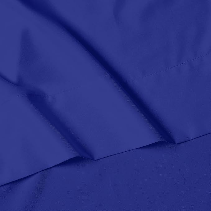 Elegant Comfort Luxury 1500 Premium Hotel Quality Microfiber 4-Piece Sheet Set - Wrinkle Resistant, All Around Elastic Fitted Sheet, Deep Pocket up to 16", California King, Royal Blue