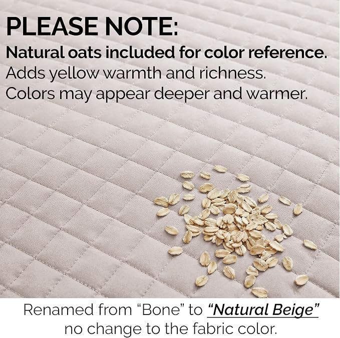 Southshore Fine Living, Inc. Twin Quilt Bedding Set, Microfiber Quilt, XL Twin Bedspread Coverlet, Pet Hair Resistant Bedding Set, Natural Beige Bedspread with Matching Pillow Sham, Natural Beige
