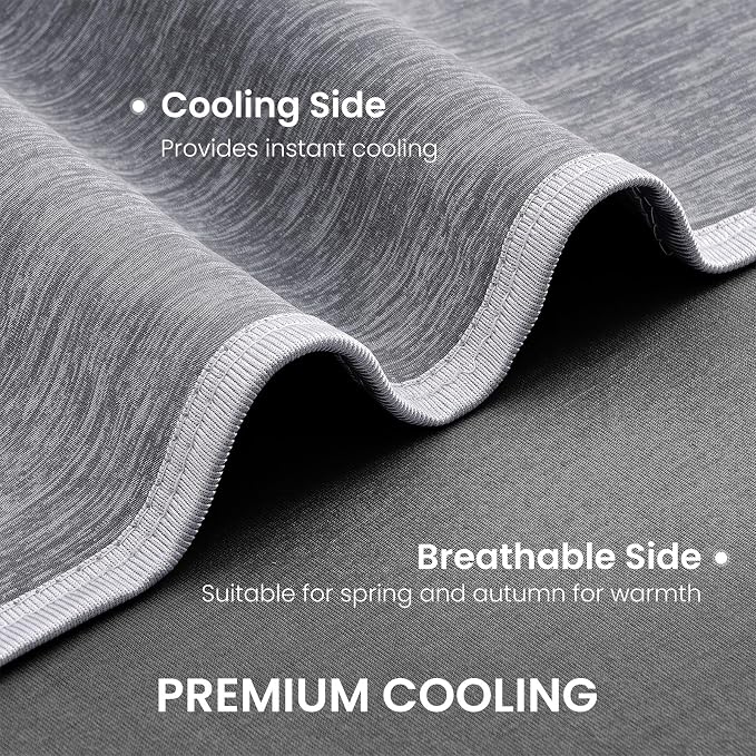 Topcee Cooling Blanket King Size 90"x108" for Hot Sleepers Summer Blanket | Absorbs Heat Cold Summer Blanket for Night Sweats & Menopause Q-Max>0.5 Lightweight Breathable Soft Double-Side Cooling