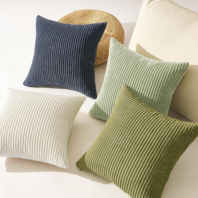 Topfinel Decorative Velvet Pillow Covers 24x24 Set of 4 Livingroom Cushion Covers Soft Boho for Bed Accent Modern Pillowcases Sofa Livingroom Home Decor Muted Teal