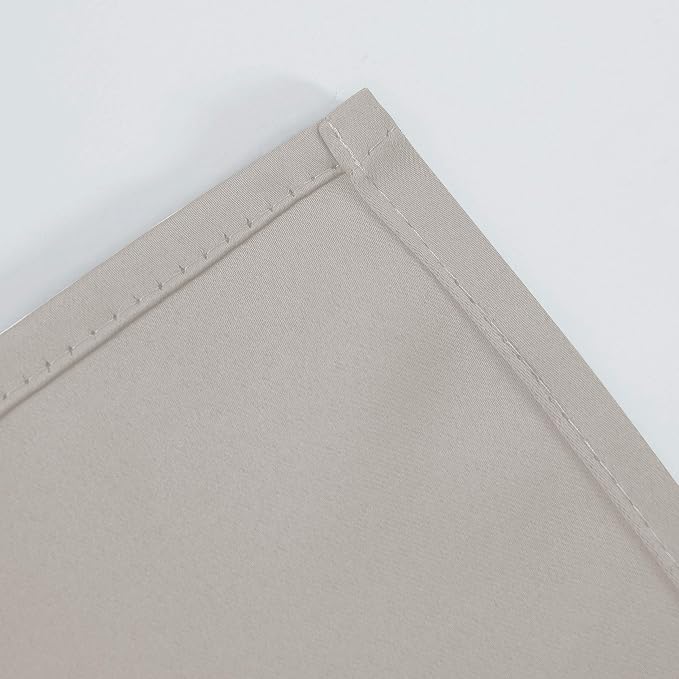 Light Beige Thermal Blackout Curtains/52 x 95 Inch/Set of 2 Panels Room Darkening Curtains