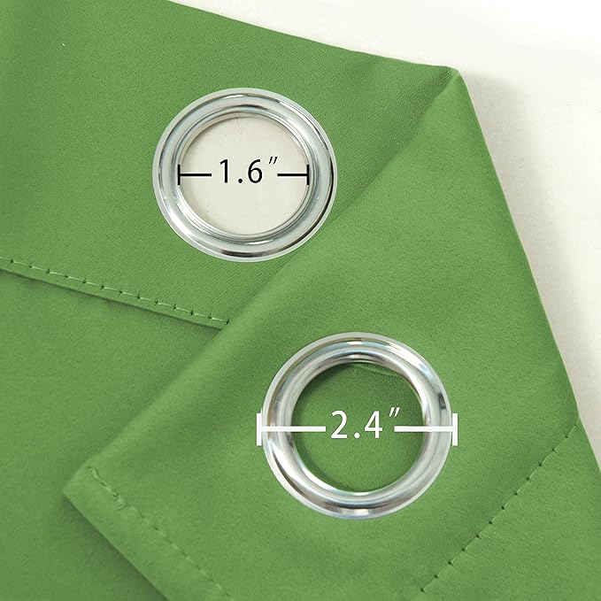 Blackout Curtains 66 x 84 inch/Light Green Curtains Set of 2 Panels/Thermal Insulated Room Darkening Bedroom Curtains