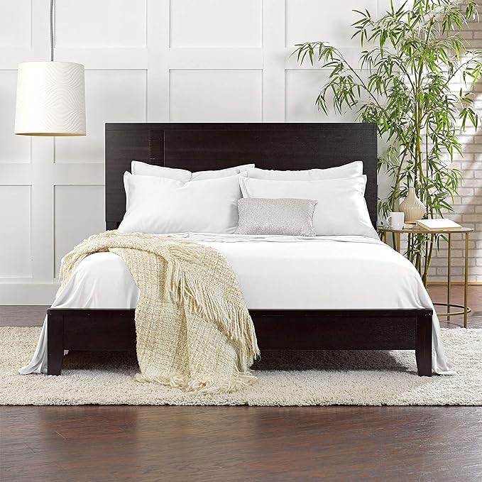 King Sheets by Pure Bamboo, Genuine 100% Organic Viscose Derived from Bamboo Bed Sheet Set, Soft & Cooling, Double Stitching, 2 Year Quality Promise (King, White)