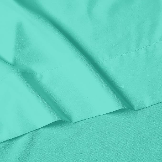 Elegant Comfort Luxury 1500 Premium Hotel Quality Microfiber 4-Piece Sheet Set - Wrinkle Resistant, All Around Elastic Fitted Sheet, Deep Pocket up to 16", Full, Paradise Teal