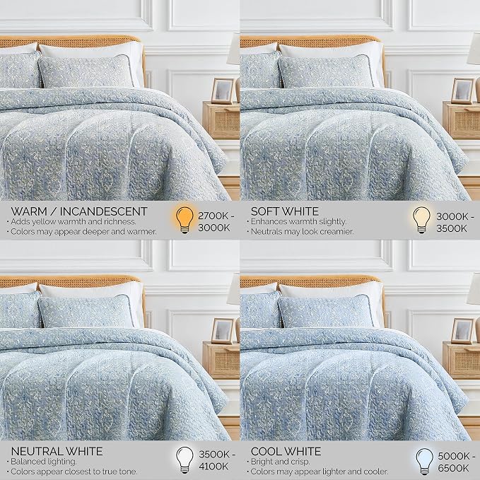 Southshore Fine Living, Inc. Boho Quilt Set, Lightweight Bedspread for Summer, Coverlet King Size, Paisley Bedding Set with Two Matching Pillow Shams, California King Quilts, Blue Paisley Quilt