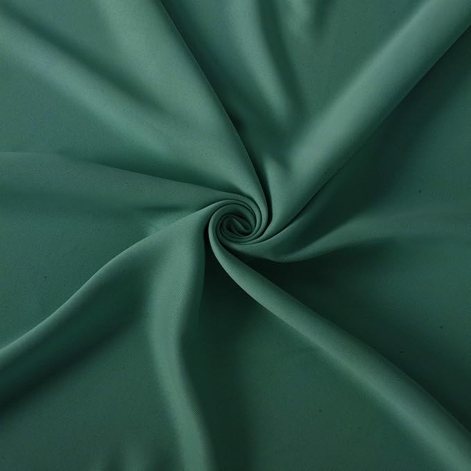 Blackout Curtains 52 x 45 inch/Green Curtains Set of 2 Panels/Thermal Insulated Room Darkening Bedroom Curtains