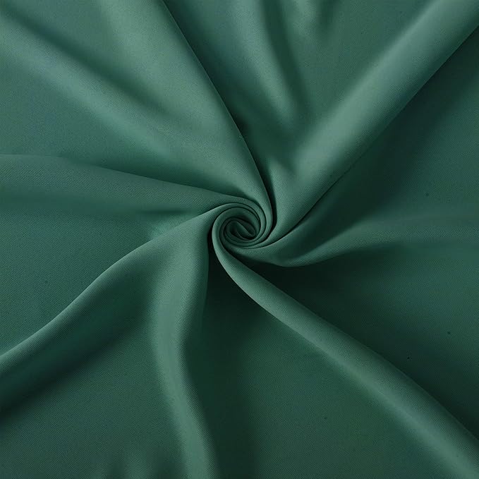 Dark Green Thermal Blackout Curtains/38 x 84 Inch/Set of 2 Panels Room Darkening Curtains for Bedroom