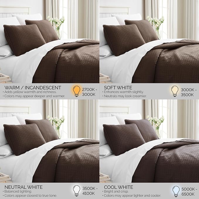 Southshore Fine Living, Inc. Oversized King Quilt Bedding Set, Soft Brushed Microfiber Bedspread, Pet Hair Resistant Bedding, California/King Quilt Coverlet Set with 2 Shams, Chocolate Brown