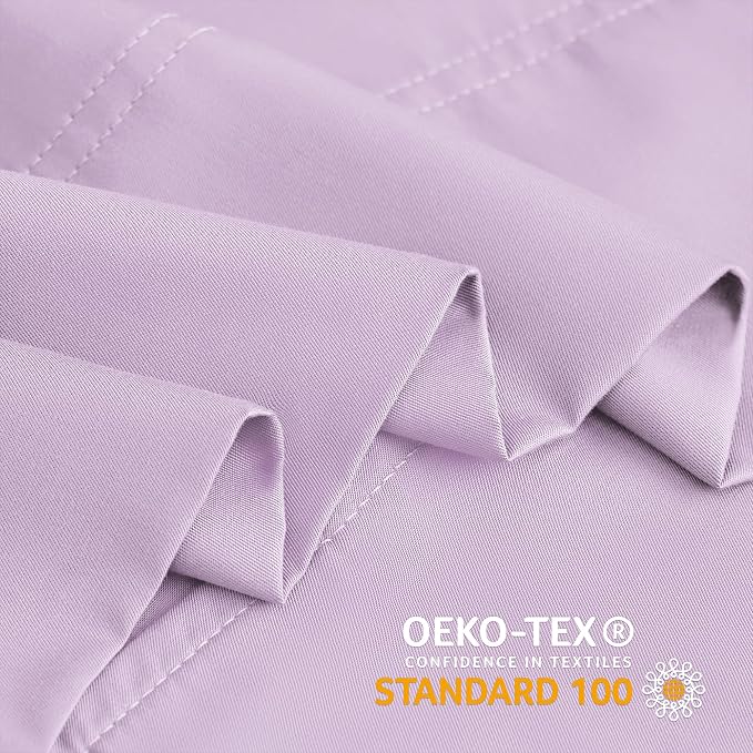 BEDELITE Cooling Pillow Cases Queen, Rayon Made from Bamboo, Light Purple | Cooling and Breathable Pillow Cover for Hot Sleepers & Night Sweats, Silky Soft Cozy, Envelope Closure, 20"x30", Set of 2