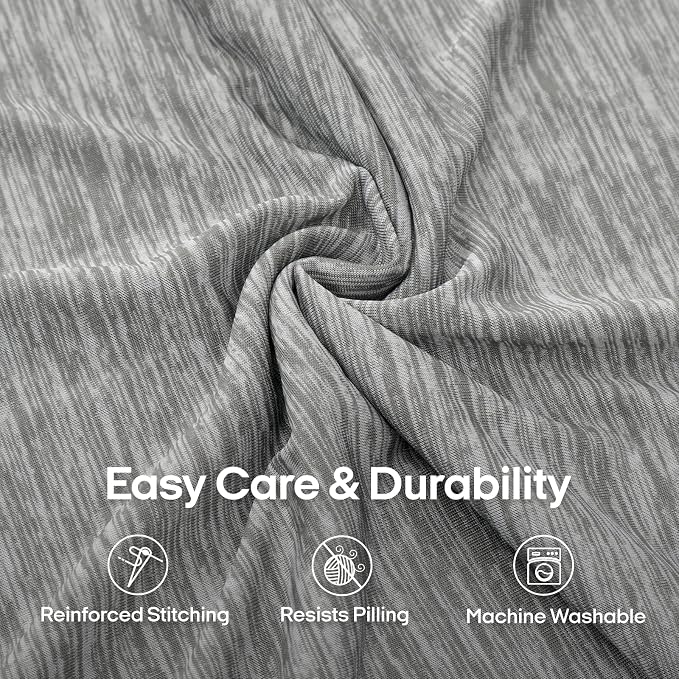 ZonLi Cooling Body Pillowcase for Hot Sleepers, Breathable Body Pillow Cover, Double-Sided Cooling Fabric, Soft Silky Touch, Ideal for Night Sweats, 20 x 54 Inch, Light Grey