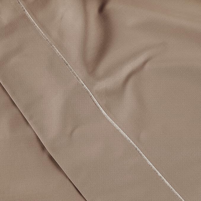 LANE LINEN 100% Egyptian Cotton Full Size Bed Sheets, Machine Washable Naturally Temperature regulating Sustaibable No Pill Fade Resistant Full Size Sheets Set Cotton- Hazelwood