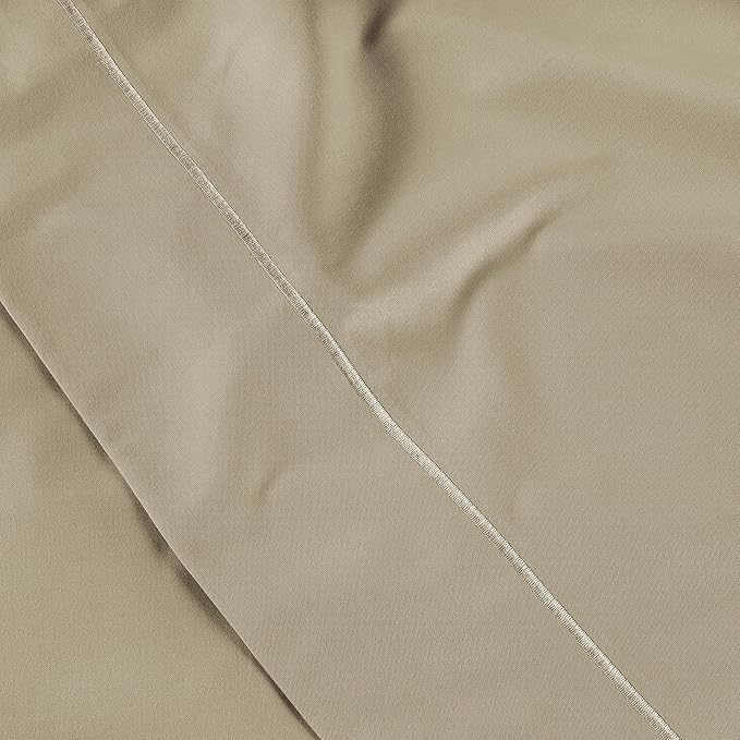 LANE LINEN 100% Egyptian Cotton Bed Sheets King Size – 16 Inch Extra Deep Pocket, Naturally Cooling, No-Pill, Fade-Resistant Cotton Sheets King – Sandbar