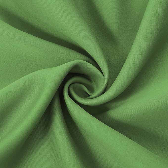 Light Green Thermal Blackout Curtains/52 x 95 Inch/Set of 2 Panels Room Darkening Curtains for Bedroom