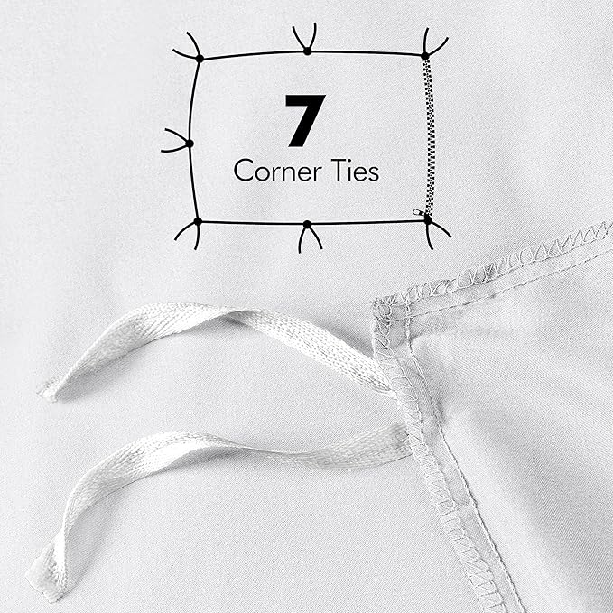 Duvet Cover Twin/Twin XL, 3 PC Cotton Like Polyester, Zipper Closure, White | Extra Soft and Breathable, Wrinkle & Fade Resistant, Includes Duvet Cover and 1 Pillow Sham, Comforter Not Included, OekoTex