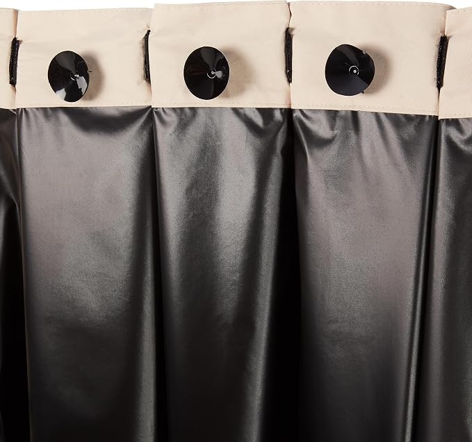 Amazon Basics Portable Blackout Curtain Shade with Suction Cups, Energy Saving, 50"W x 78"L, Beige, 2-Pack